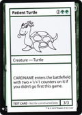 Patient Turtle (CMB1-) - Mystery Booster Playtest Cards 2019