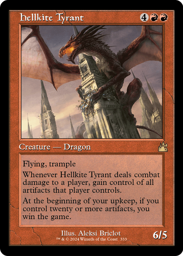 Hellkite Tyrant (Retro Frame) (RVR-333) - Ravnica Remastered