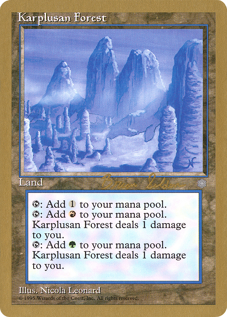 Karplusan Forest - 1998 Brian Selden (ICE) (WCD-) - World Championship Decks 1998