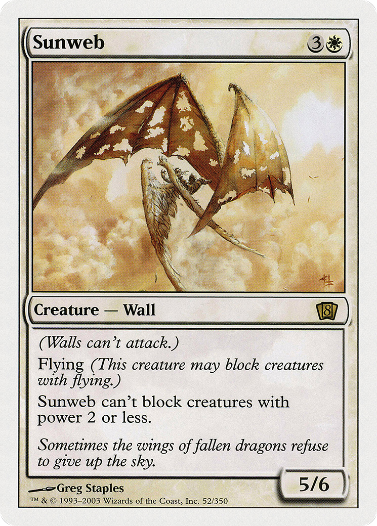 Sunweb (8ED-052) - 8th Edition Foil