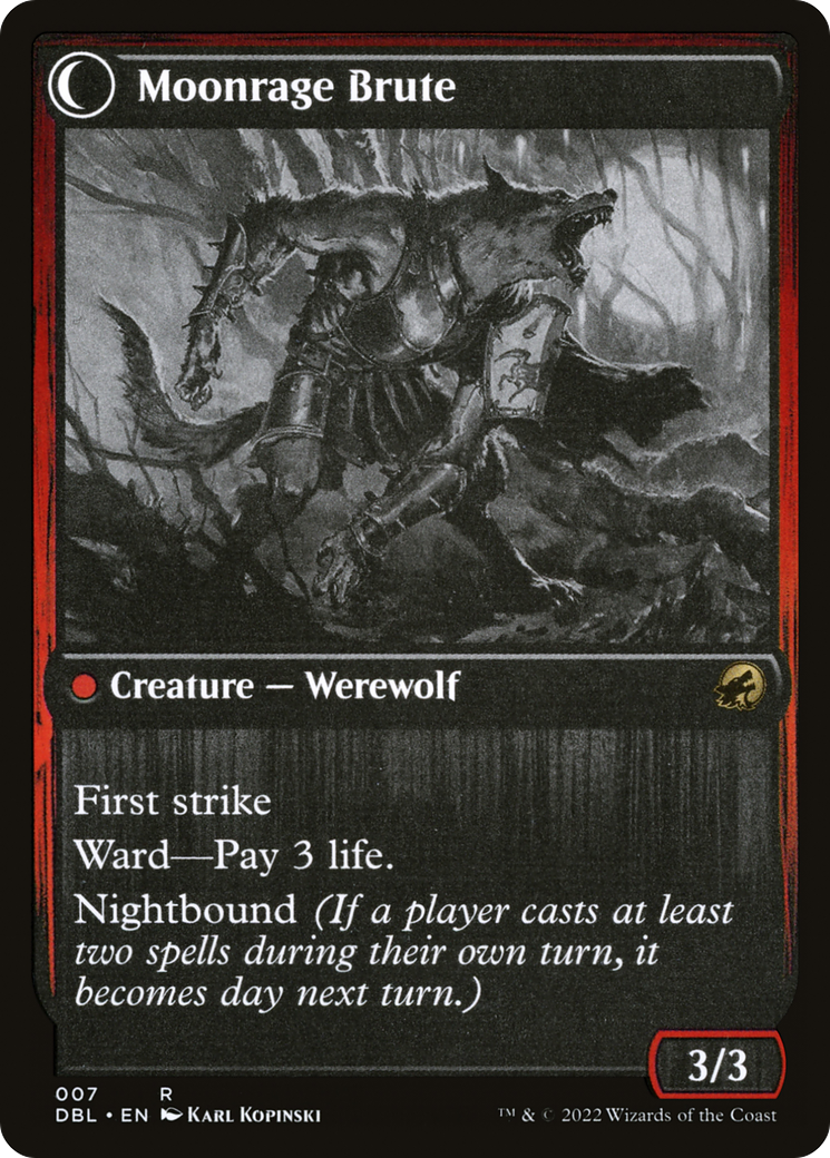 Brutal Cathar (DBL-007) - Innistrad: Double Feature: (Double Faced Transform) Foil