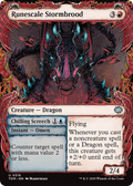 Runescale Stormbrood (Showcase) (TDM-316) - Tarkir: Dragonstorm: (Showcase)