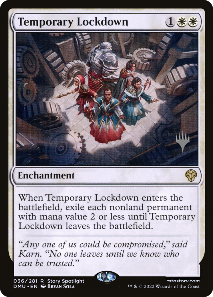 Temporary Lockdown (PPDMU-036) - Dominaria United Promos