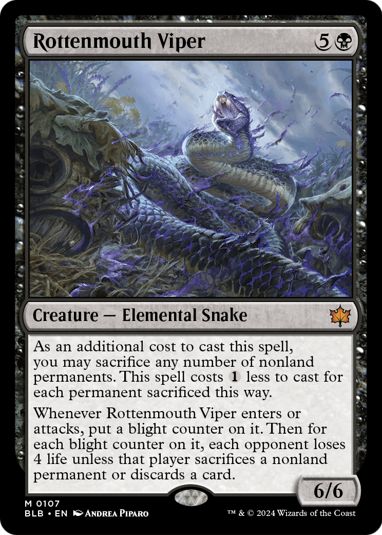 Rottenmouth Viper (BLB-107) - Bloomburrow