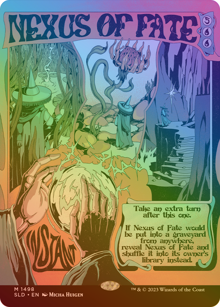 Nexus of Fate (Rainbow Foil) (SLD-1498) - Secret Lair Drop (Borderless) Foil
