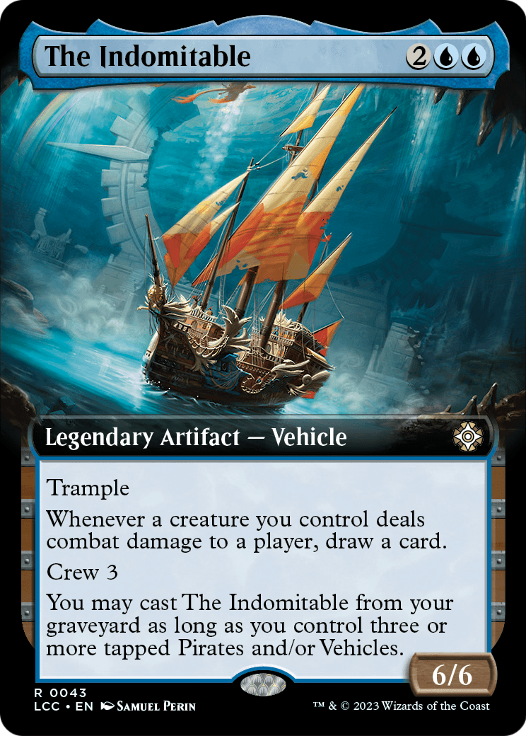 The Indomitable (Extended Art) (LCC-043) - The Lost Caverns of Ixalan Commander: (Extended Art)