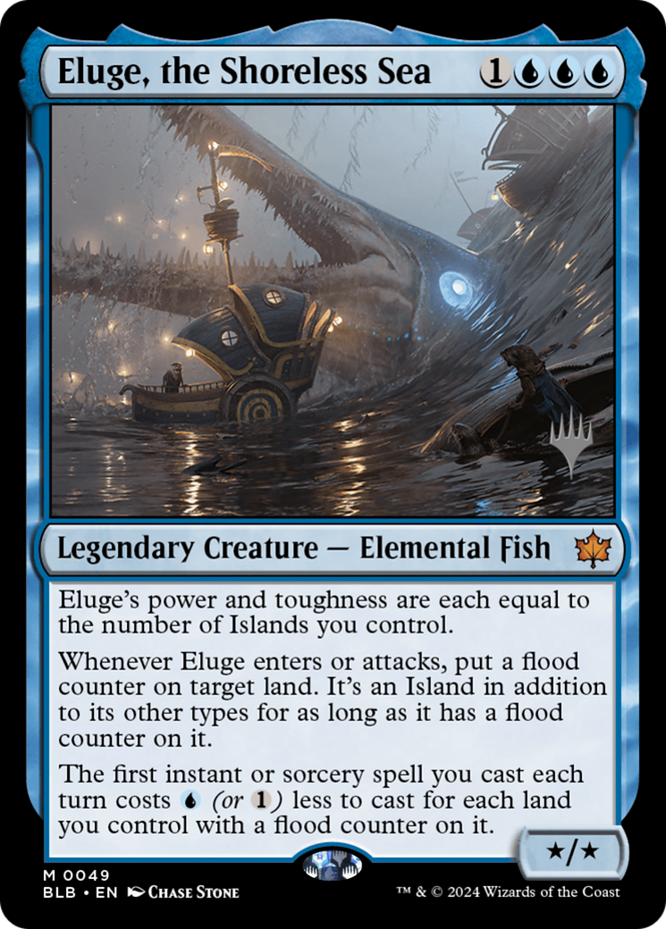 Eluge, the Shoreless Sea (PPBLB-049) - Bloomburrow Promos Foil