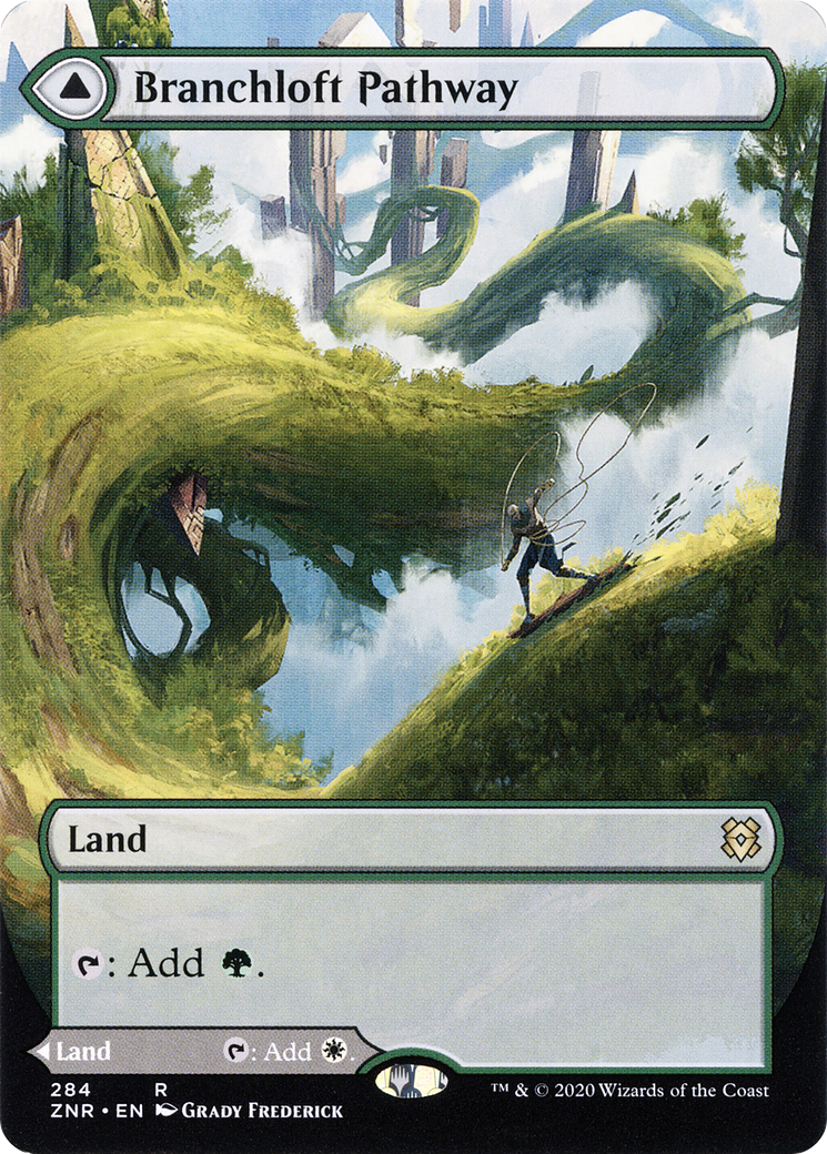 Branchloft Pathway (Borderless) (ZNR-284) - Zendikar Rising: (Showcase) Foil