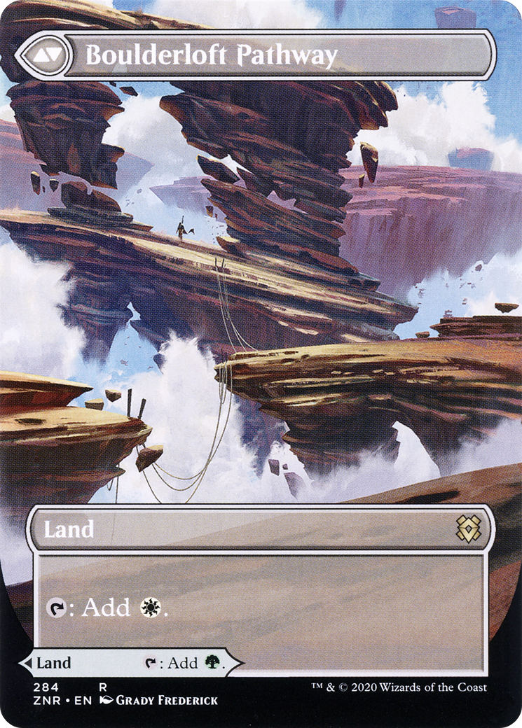 Branchloft Pathway (Borderless) (ZNR-284) - Zendikar Rising: (Showcase) Foil