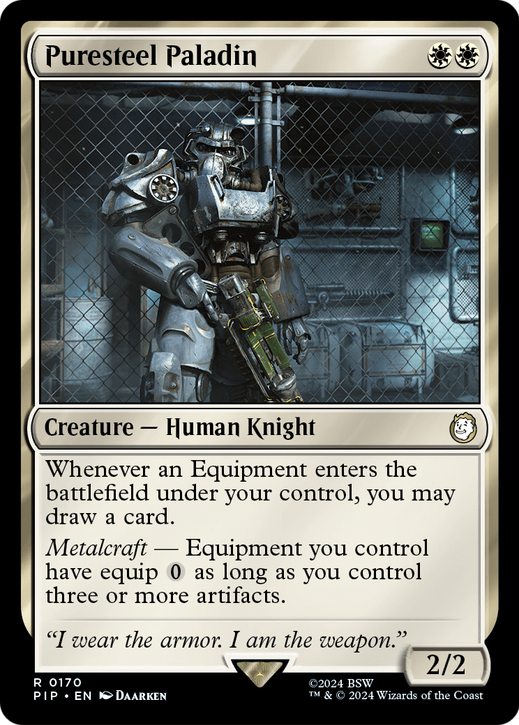 Puresteel Paladin (PIP-170) - Fallout Foil
