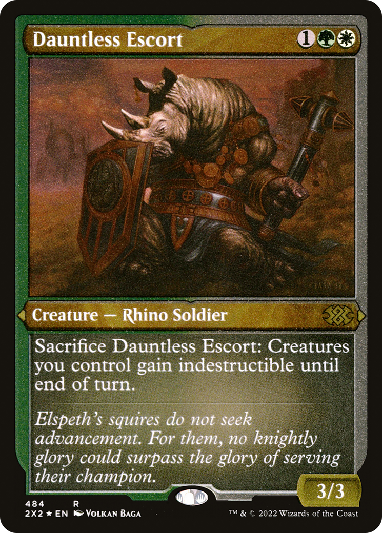 Dauntless Escort (Foil Etched) (2X2-484) - Double Masters 2022 Foil