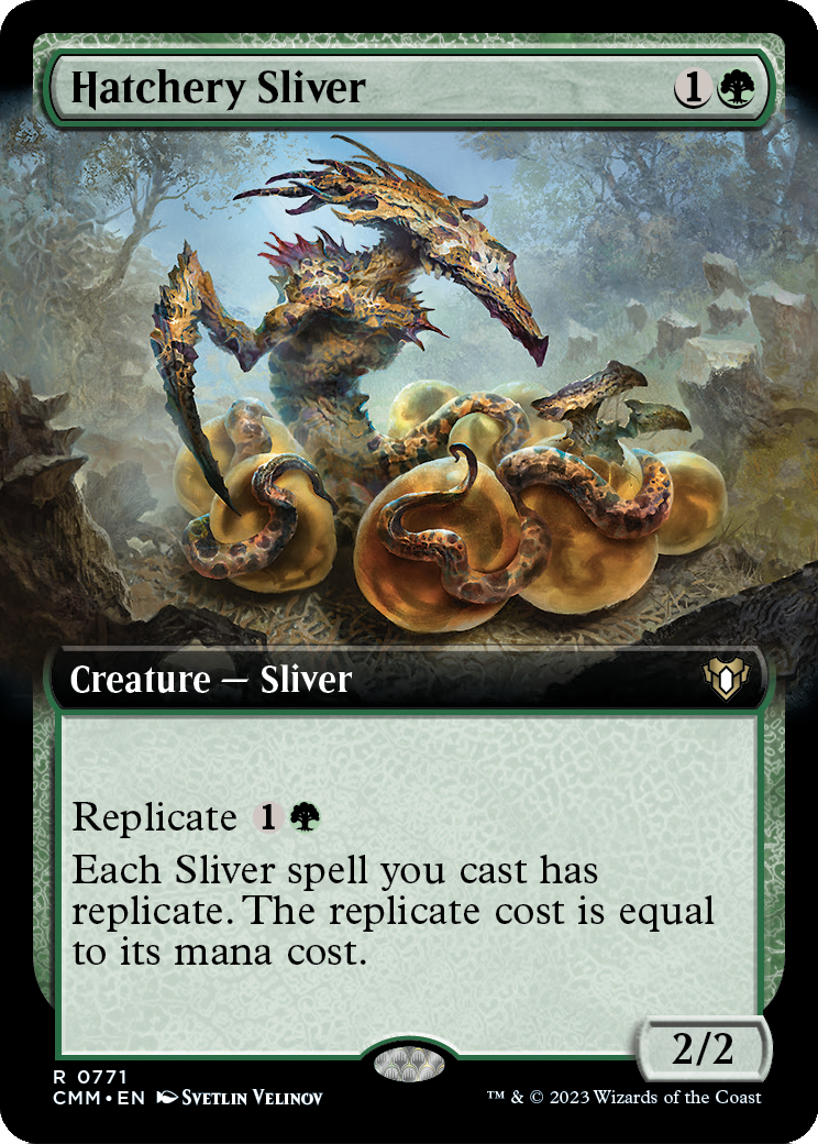 Hatchery Sliver (Extended Art) (CMM-771) - Commander Masters: (Extended Art)