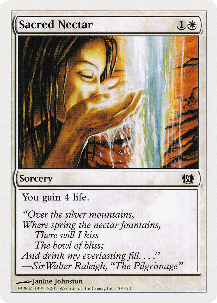 Sacred Nectar (8ED-040) - 8th Edition Foil