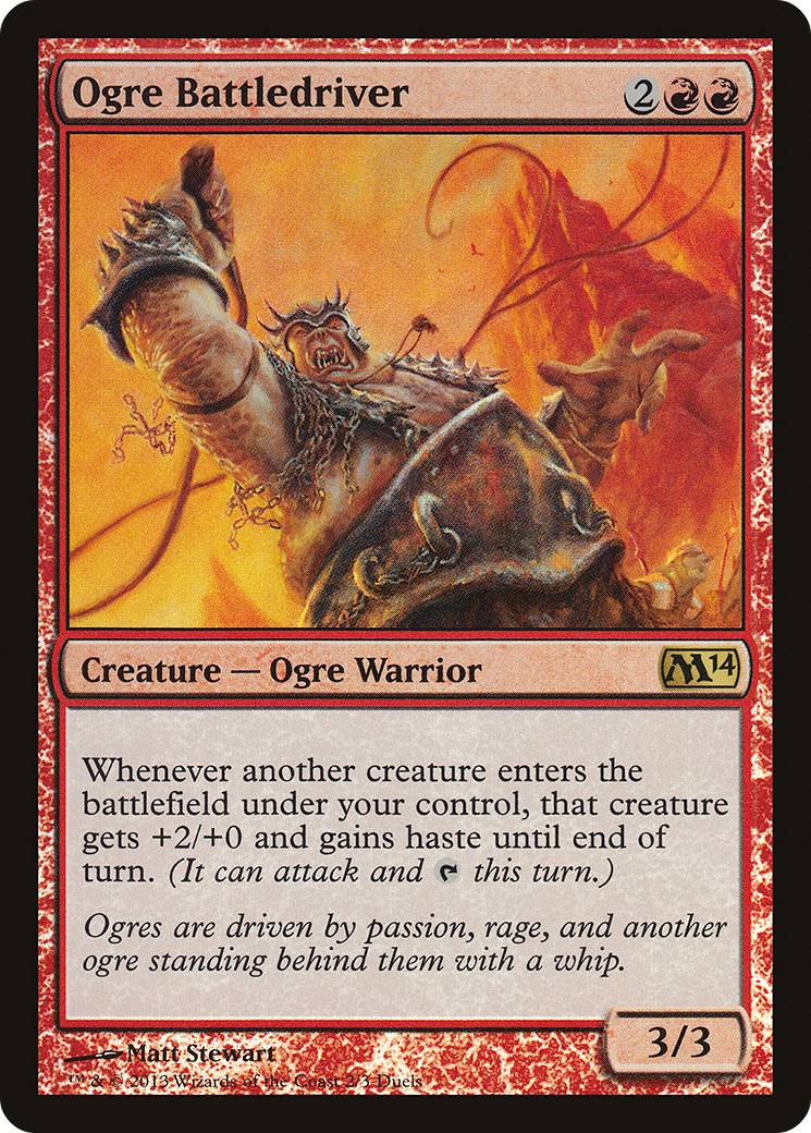Ogre Battledriver (MEDIA-002) - Duels of the Planeswalkers 2014 Promos Foil