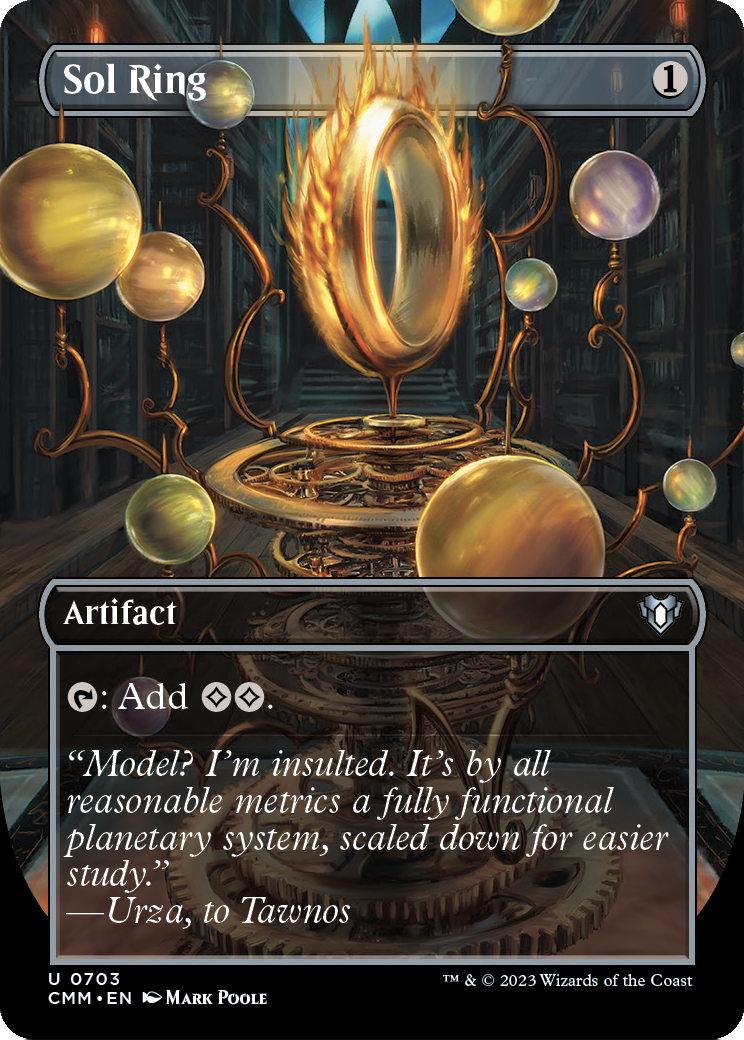 Sol Ring (Borderless) (CMM-703) - Commander Masters