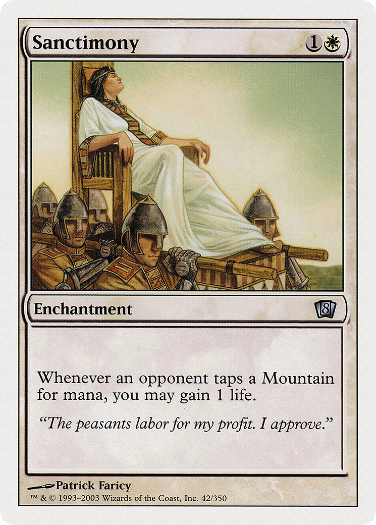 Sanctimony (8ED-042) - 8th Edition Foil