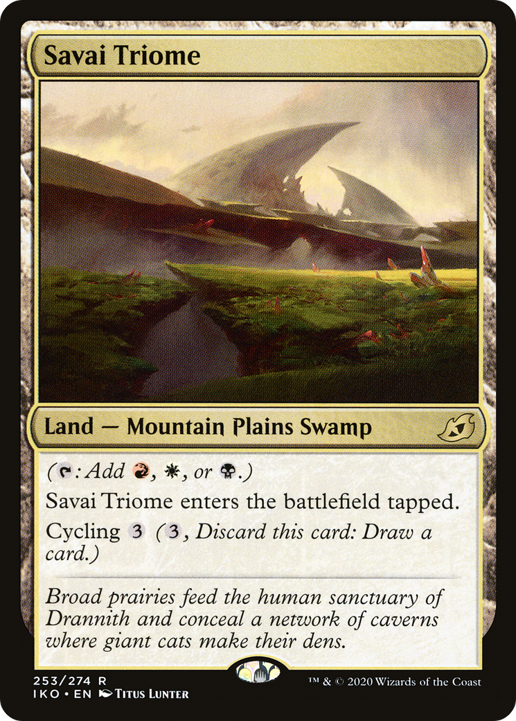 Savai Triome (IKO-253) - Ikoria: Lair of Behemoths Foil