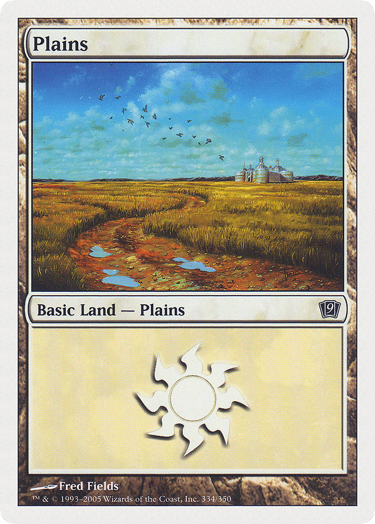 Plains (334) (9ED-334) - 9th Edition Foil