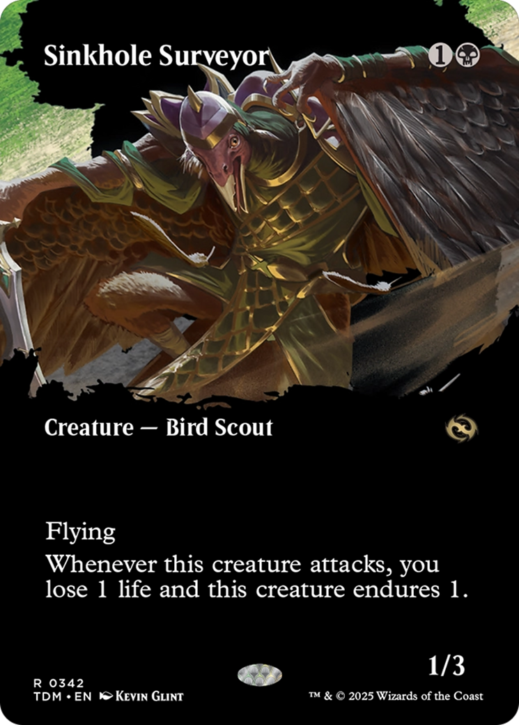 Sinkhole Surveyor (Borderless) (TDM-342) - Tarkir: Dragonstorm: (Showcase) Foil