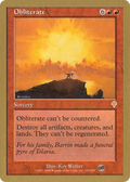 Obliterate - 2001 Jan Tomcani (INV) (SB) (WCD-) - World Championship Decks 2001