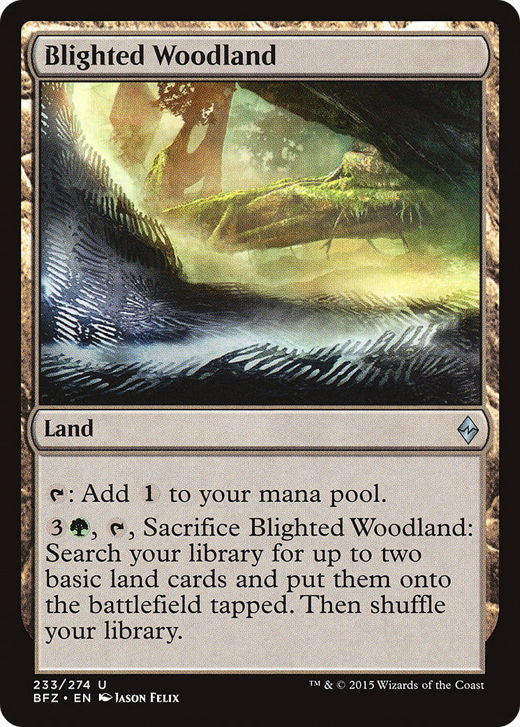 Blighted Woodland (BFZ-233) - Battle for Zendikar