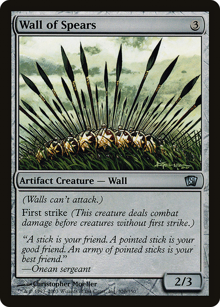 Wall of Spears (8ED-320) - 8th Edition