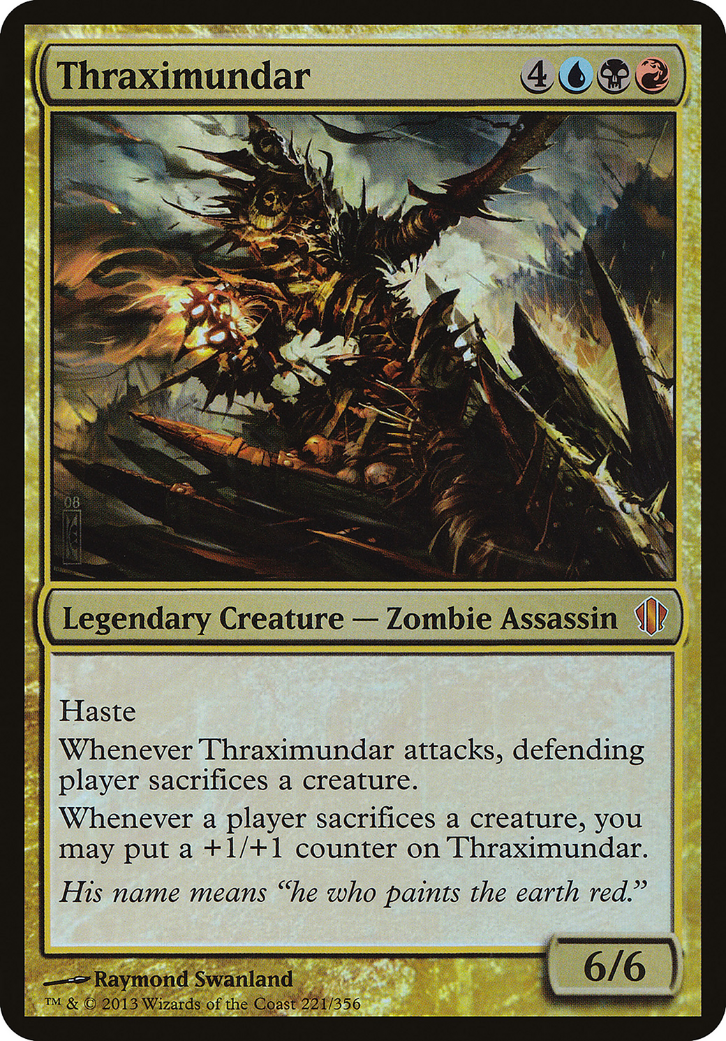 Thraximundar (Commander 2013) (OVER-221) - Commander 2013 Oversized Foil