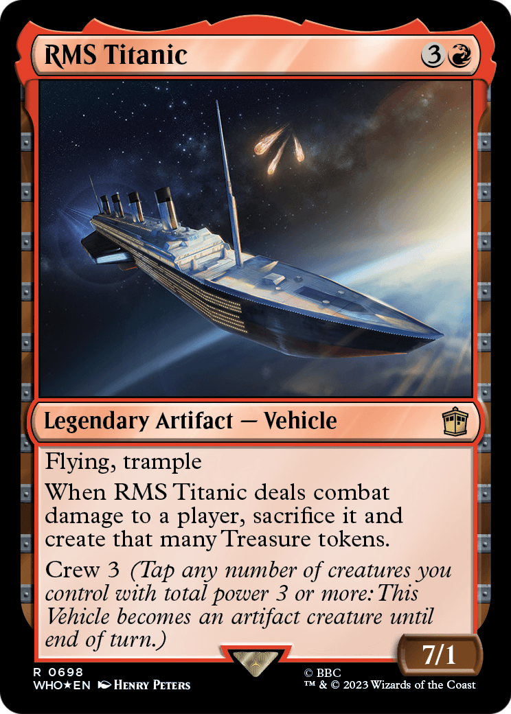 RMS Titanic (Surge Foil) (WHO-698) - Doctor Who Foil