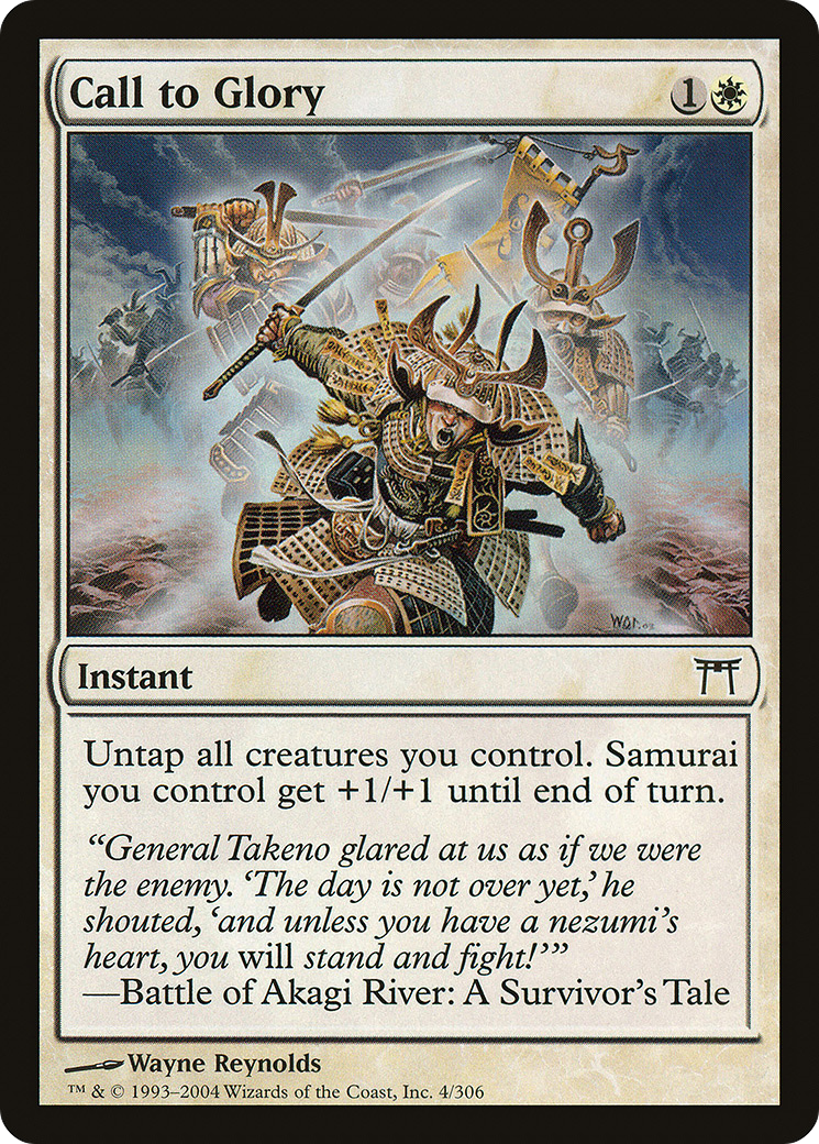 Call to Glory (CHK-004) - Champions of Kamigawa Foil