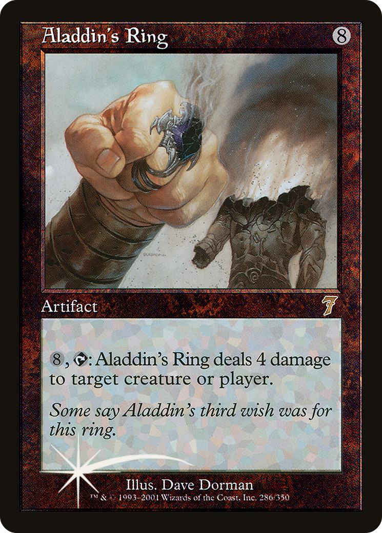 Aladdin's Ring (7ED-286★) - 7th Edition Foil