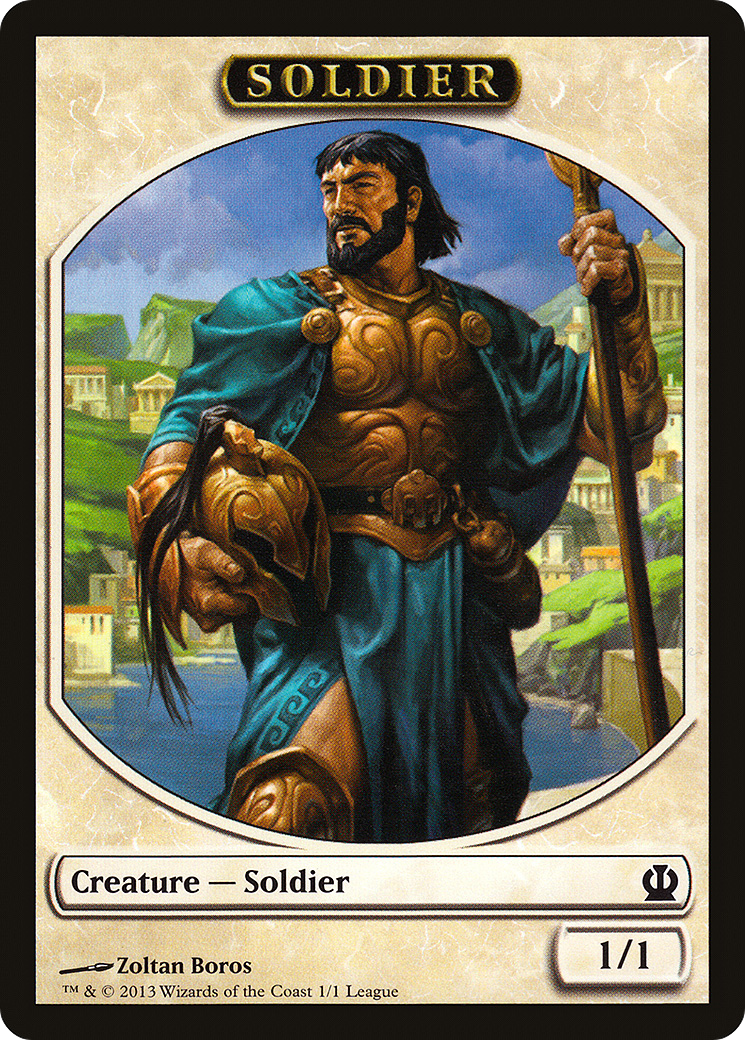 Soldier Token (Theros) (LEP-001) - League Tokens 2013