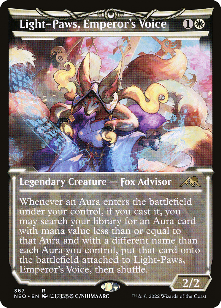Light-Paws, Emperor's Voice (Showcase) (NEO-367) - Kamigawa: Neon Dynasty: (Showcase)