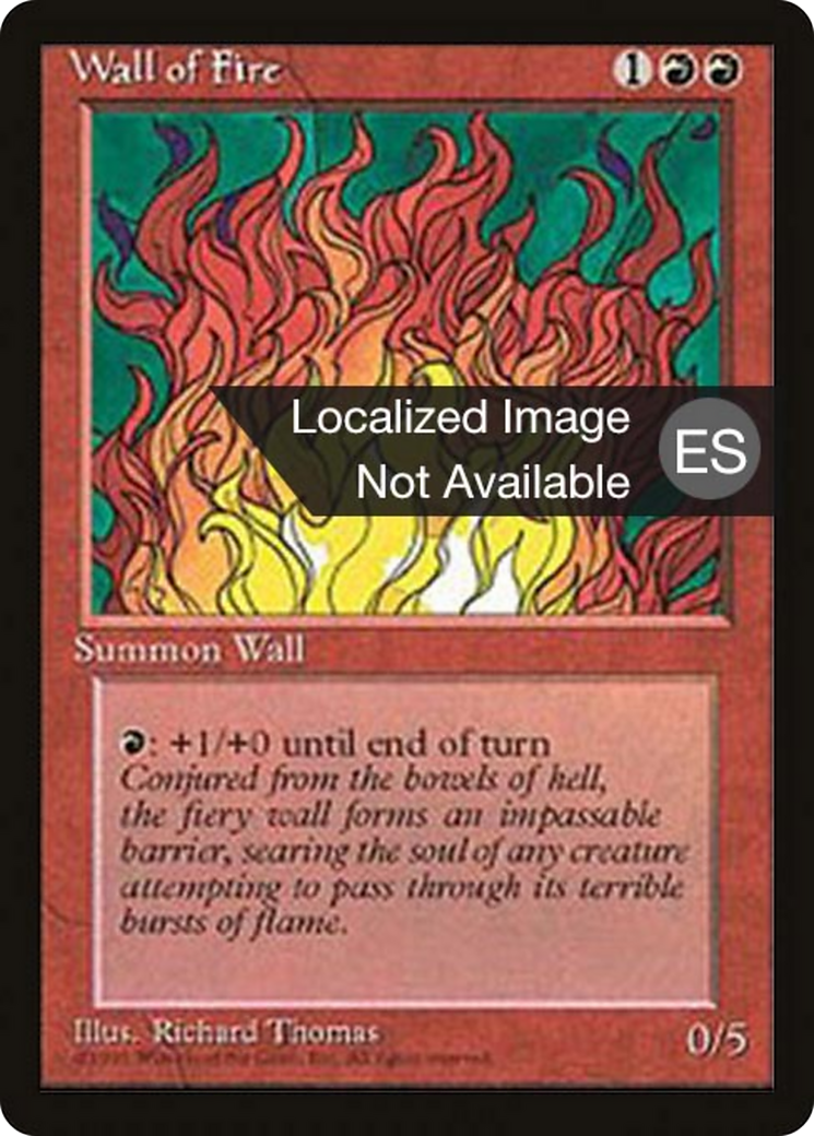 Wall of Fire (4BB-) - Fourth Edition Foreign Black Border