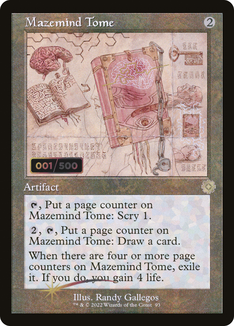 Mazemind Tome (Schematic) (Serial Numbered) (BRR-093) - The Brothers' War Retro Artifacts Foil
