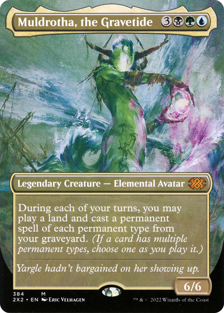 Muldrotha, the Gravetide (Borderless) (2X2-384) - Double Masters 2022 Foil