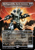 Mechagodzilla, Battle Fortress - Hangarback Walker (Welcome Back Promo) (UMP-001) - Love Your LGS 2020 / Mechagodzilla, Battle Fortress (Borderless) Foil