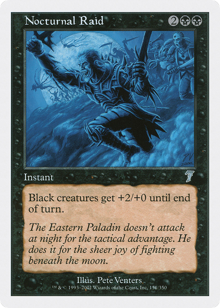 Nocturnal Raid (7ED-151) - 7th Edition Foil