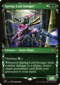 Spring-Leaf Avenger (Showcase) (NEO-349) - Kamigawa: Neon Dynasty: (Showcase) Foil