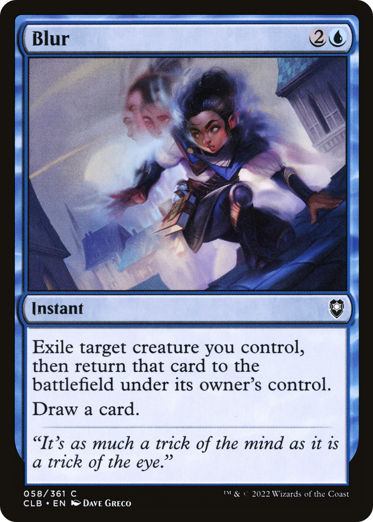 Blur (CLB-058) - Commander Legends: Battle for Baldur's Gate Foil