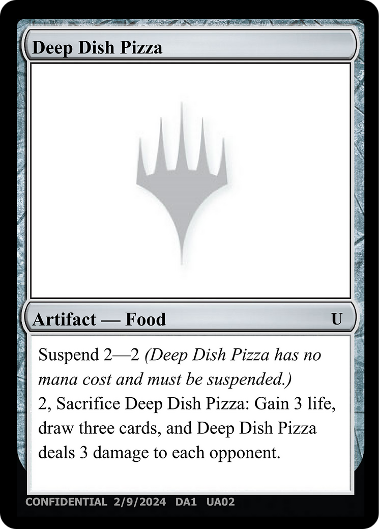 Deep Dish Pizza (UNK-UA02B) - Unknown Event