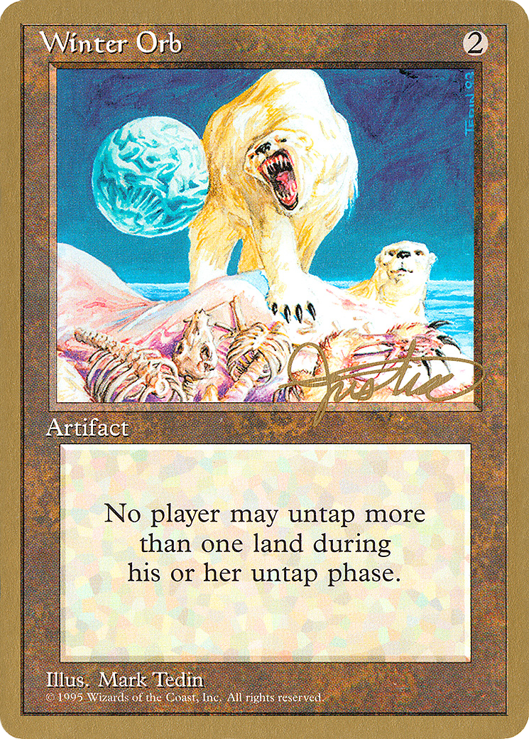 Winter Orb - 1996 Mark Justice (4ED) (WCD-) - Pro Tour Collector Set