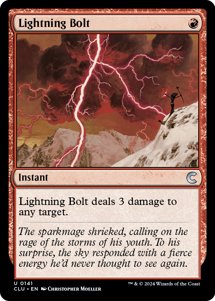 Lightning Bolt (CLU-141) - Ravnica: Clue Edition