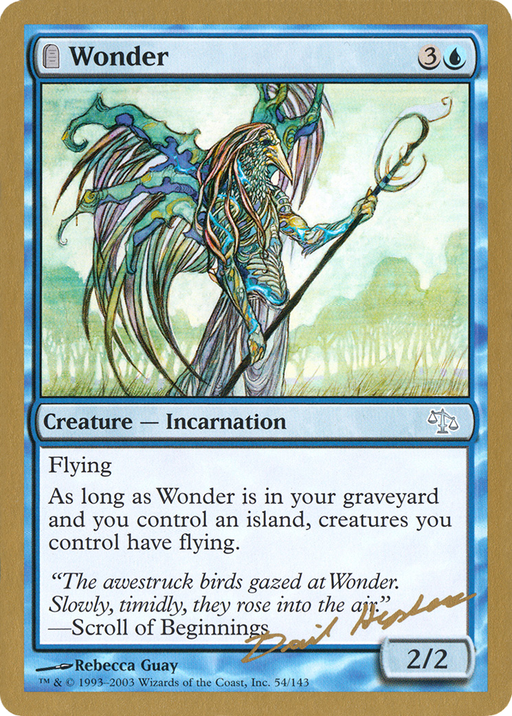 Wonder - 2003 Dave Humpherys (JUD) (WCD-) - World Championship Decks 2003