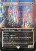 Crystal Barricade (Borderless) (Mana Foil) (FDN-365) - Foundations Foil