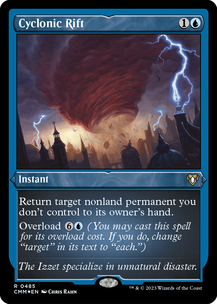 Cyclonic Rift (Foil Etched) (CMM-485) - Commander Masters Foil