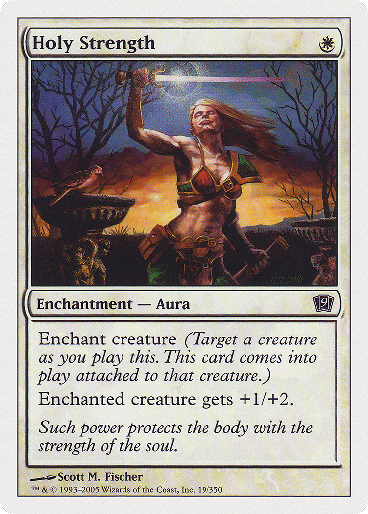 Holy Strength (9ED-019) - 9th Edition Foil