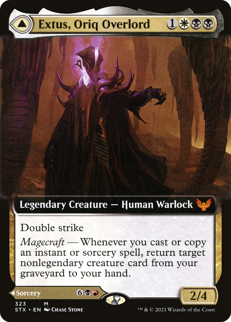 Extus, Oriq Overlord (Extended Art) (STX-323) - Strixhaven: School of Mages: (Extended Art)