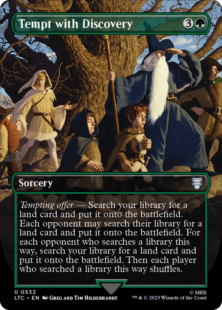 Tempt with Discovery (Borderless) (LTC-532) - Tales of Middle-earth Commander