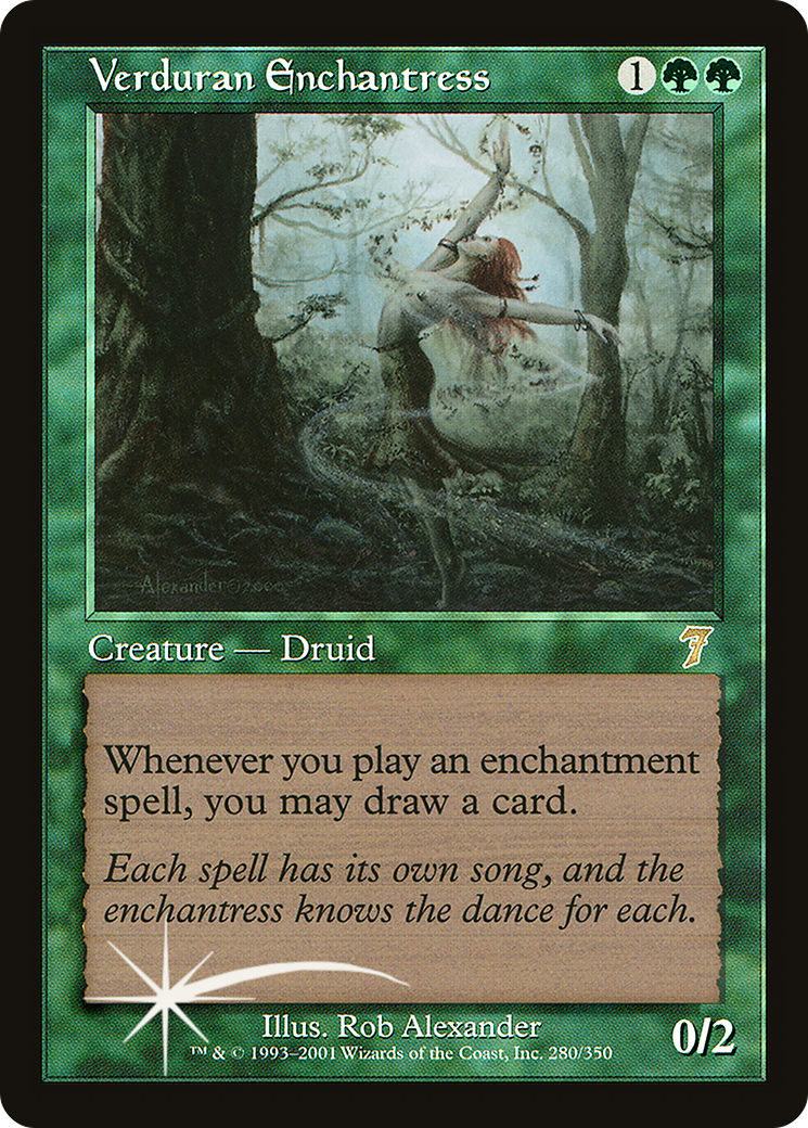 Verduran Enchantress (7ED-280★) - 7th Edition Foil