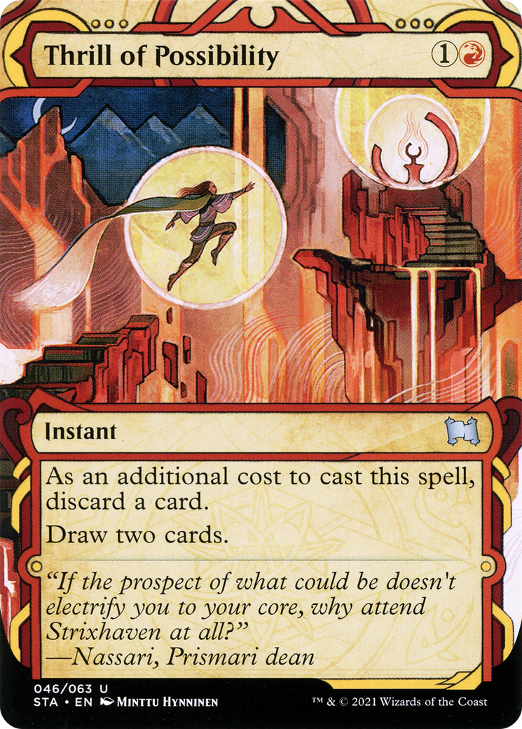 Thrill of Possibility (STA-046) - Strixhaven Mystical Archive: (Showcase) (Borderless)